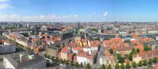 Kopenhagen, Blick von Vor Frelsers Kirke Richtung West-Nord