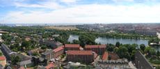Kopenhagen, Blick von Vor Frelsers Kirke Richtung Ost-Süd